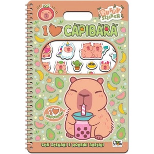 I love capibara. Puffy sticker. I love scrapbooks. Con adesivi | Lisa Capiotto (2026)