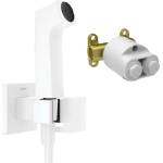 Hansgrohe Комплект хигиеничен душ с вграден корпус Hansgrohe Bidette E EcoSmart, 1 струя, матово бяло (29233700+29235180)