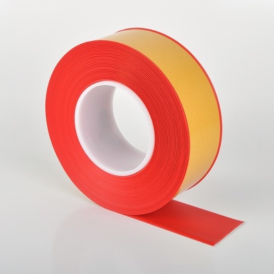 Odolná podlahová páska WT-500 se zkosenou hranou – PVC, červená, 50 mm × 25 m