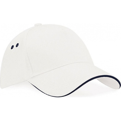 Beechfield Ultimate 5 Panel so šiltom Sandwich White/French Navy