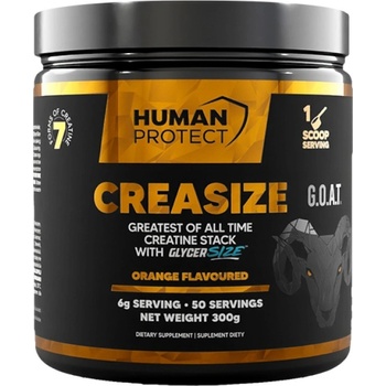 Image 1 of Human Protect Creasize | with 7 Forms of Creatine [300 грама] Портокал