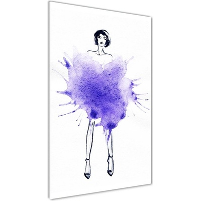 Vertikálny foto obraz fotografie na skle Ilustrácie módy 50x100 cm