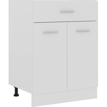 Image 1 of vidaXL Шкаф с чекмеджета "Lyon", бял, 60x46x81, 5 см, инженерно дърво (801228)