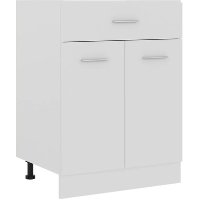 vidaXL Шкаф с чекмеджета "Lyon", бял, 60x46x81, 5 см, инженерно дърво (801228)