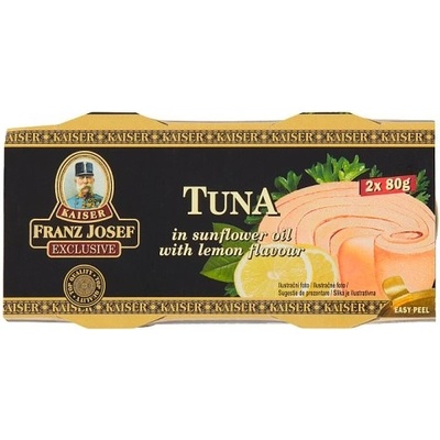 Franz Josef Kaiser Exclusive Tuniak v slnečnicovom oleji s príchuťou citróna 2 x 80 g