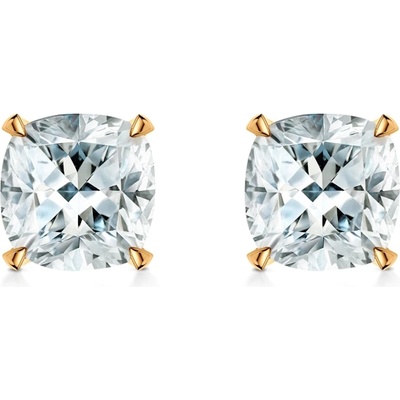 SAVICKI Обеци Share Your Love: злато, лабораторни диаманти с шлифовка "възглавница