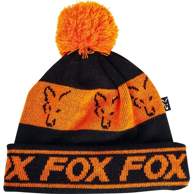 Fox black Orange Lined Bobble