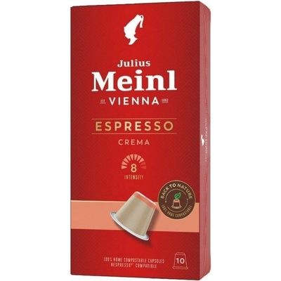 Julius Meinl Nespresso kompostovateľné kapsule Espresso Crema 10 x 5,6 g