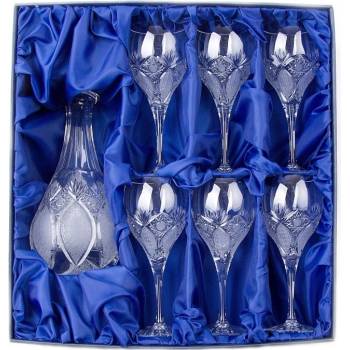 Onte Crystal Vínový set se skleničkami Exclusive Dárkové balení Láhev 6 Ks 340ml