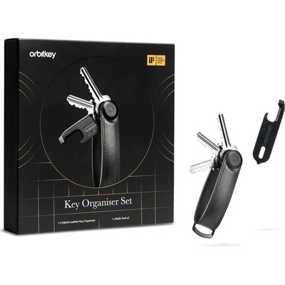 Klíčenka Orbitkey Dárková sada elastomerové 2.0 (Black & Black Hardware) + černý Multitool v2 – Zboží Dáma