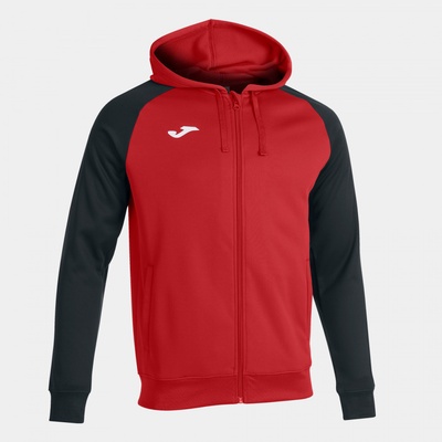 Joma Academy IV mikina na zip s kapucí dětská červená černá
