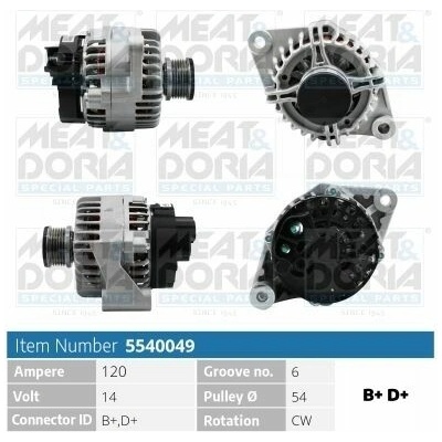 Alternátor MEAT & DORIA 5540049
