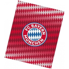 Carbotex Fotbalová fleecová deka FC Bayern Mnichov Diamonds