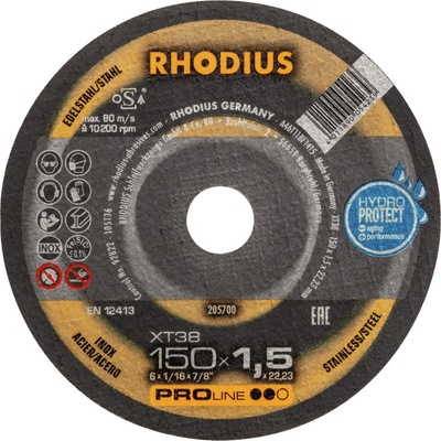 RHODIUS Extra tenký řezný kotouč XT38 150 x 1,5 x 22,23 PROline 205700