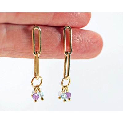 Minimal náušnice Aplamet zlaté 29093