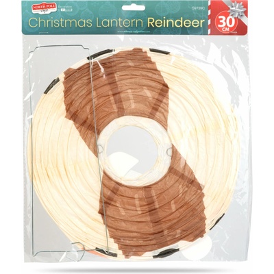 X-Tech Vianočný lampión - sob - papier - 30 cm