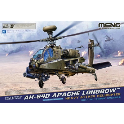 Meng Boeing AH-64D Apache Longbow Heavy Attack Helicopter 1:35