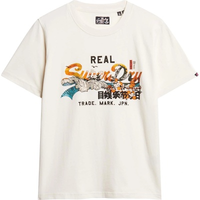 Superdry Тениска 'Tokyo' бежово, размер 36
