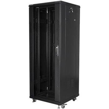 Lanberg Комуникационен шкаф, Lanberg rack cabinet 19" free-standing 32U / 600x600 self-assembly flat pack, black (FF01-6632-12B)