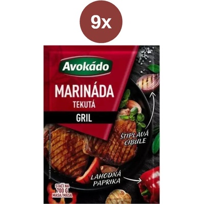 Avokádo marináda gril 9x90g
