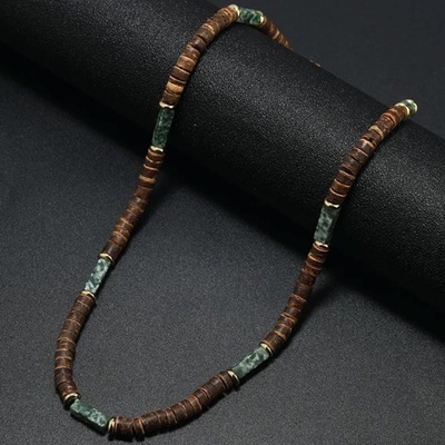 HARAHU Колие ab-34059 - Кафяво / Зелено kp34059 (ab-34059)