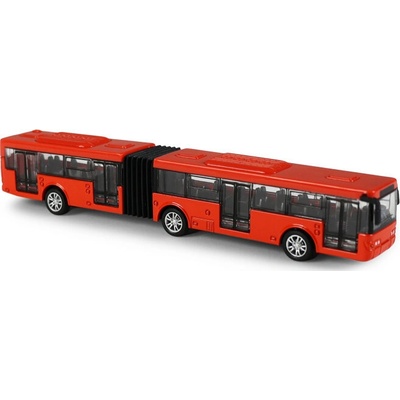 RAPPA Kovový kloubový autobus červený Bratislava/ČB 18 cm