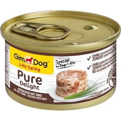 GimDog Pure Delight kura s hovädzím 85 g