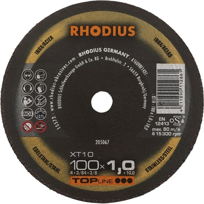 RHODIUS Extra tenký mini řezný kotouč XT10 MINI 100 x 1,0 x 10,00 TOPline 205067