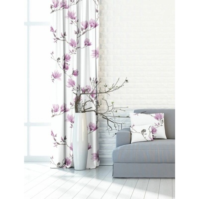 Dekoračný záves alebo látka, Satinet magnólia, 150 cm posledných 2,2 m 150 cm