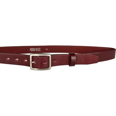 Penny Belts kožený opasek 30-197-95 bordó