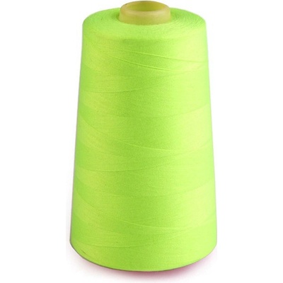 Prima-obchod Polyesterové nitě pro overlocky i klasické šití návin 5000 yards PES 40/2, barva 586 Lime Punch neon