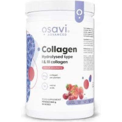 Osavi Collagen Hydrolyzed Peptides | Type I & III [600 грама] Ягода с череша