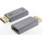 PremiumCord Adapter PremiumCord DisplayPort - HDMI, 8K @60Hz, 4K @144Hz meski/Zenski, plated