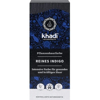 Khadi rastlinná farba na vlasy Čisté Indigo 100 g