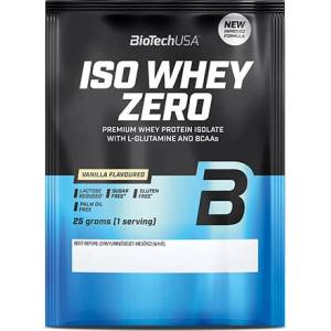 BioTechUSA Iso Whey ZERO - изолат на саше, 26 вкуса - Банан и череша / 25 г