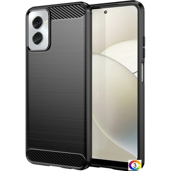 Motorola Moto G Power 2024 Удароустойчив Carbon Fiber Калъф и Протектор