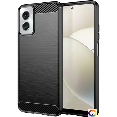 Motorola Moto G Power 2024 Удароустойчив Carbon Fiber Калъф и Протектор