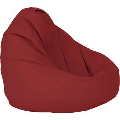 Pufrelax Пуф круша 320л. , Nirvana Grande - Bordo, Еко кожа, Пълнеж от полистиролни перли