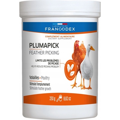 FRANCODEX Pluma-Pick Prípravok pre vyvážený rast peria hydiny 250 g