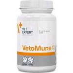 VetExpert VetoMune - хранителна добавка за кучета и котки, действа двупосочно, стимулирайки имунната система и едновременно с това засилвайки фагоцитозата, извършвана от имунните клетки, 60 капсули, Vet Expert 