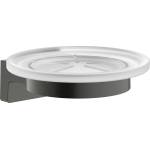 Hansgrohe AddStoris S - Сапунница с държач, матирано стъкло/матов черен хром 41766340 (41766340)