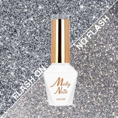 Molly Nails gél lak Flashing LightsMetal Mind HEMA/Di-HEMA Free 8 g Nr 565