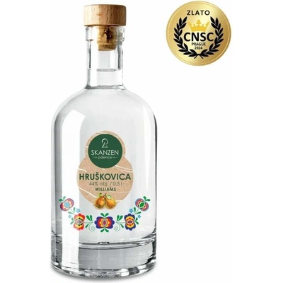 Skanzen Modrá Hruškovice Williams 44% 0,5 l (holá láhev)