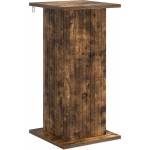 vidaXL Стойка за растения Опушен дъб 30, 5 x 30 x 60, 5 см (899790)