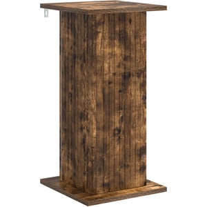 vidaXL Стойка за растения Опушен дъб 30, 5 x 30 x 60, 5 см (899790)