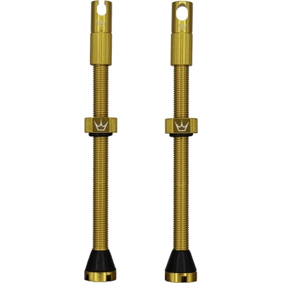 Bezdušové ventilčeky Peaty's X Chris King (Mk2) Gold Tubeless Valves 80 mm uni