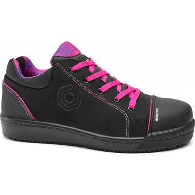 BASE MARGOT SHOE S3 SRC poltopánka čierna/ružová