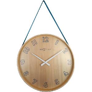 NeXtime Стенен часовник Loop голям син (3234BL)