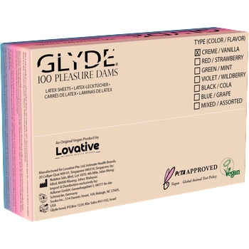 GLYDE Dams Vanilla 100´s