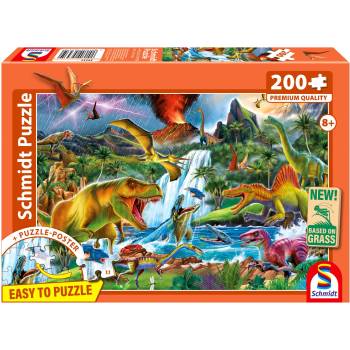 Schmidt Spiele Пъзел Schmidt от 200 части - Праисторически гиганти (56535)
